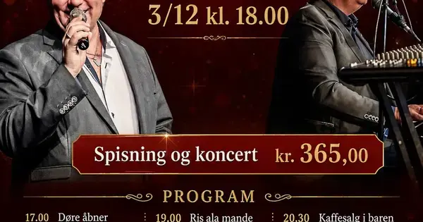 Julekoncert med Kandis Johnny og Søren Riis